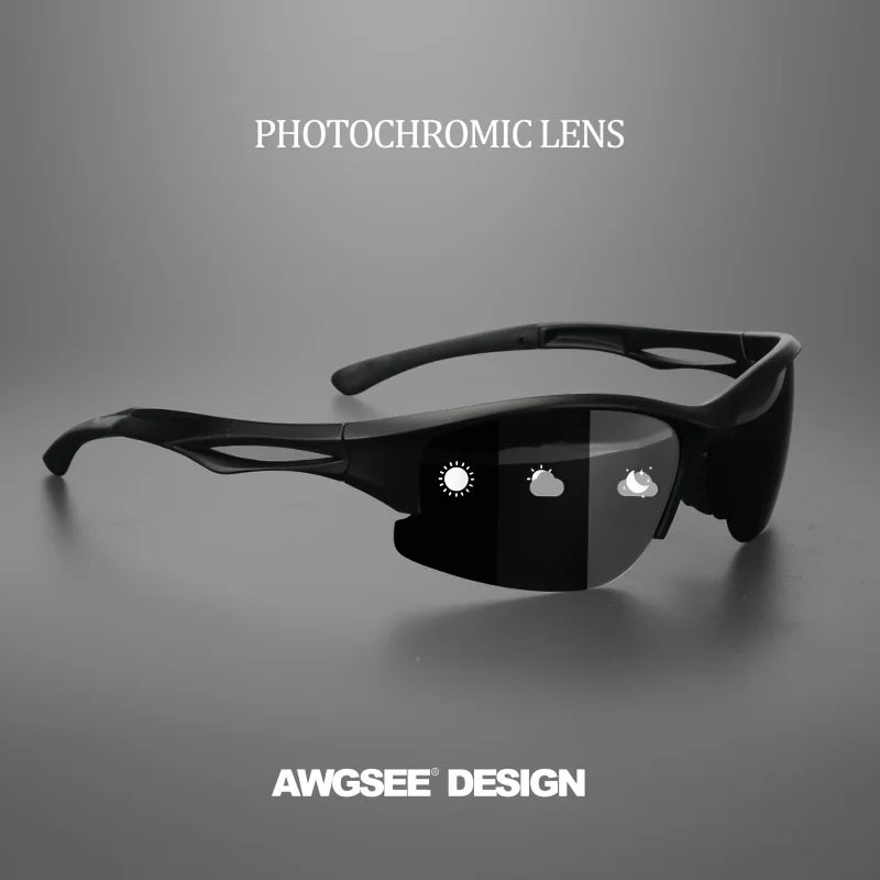 1PCS/3PCS polarized sports sunglasses half-frame men's and women's outdoor sturdy frame, suitable for running, fishing