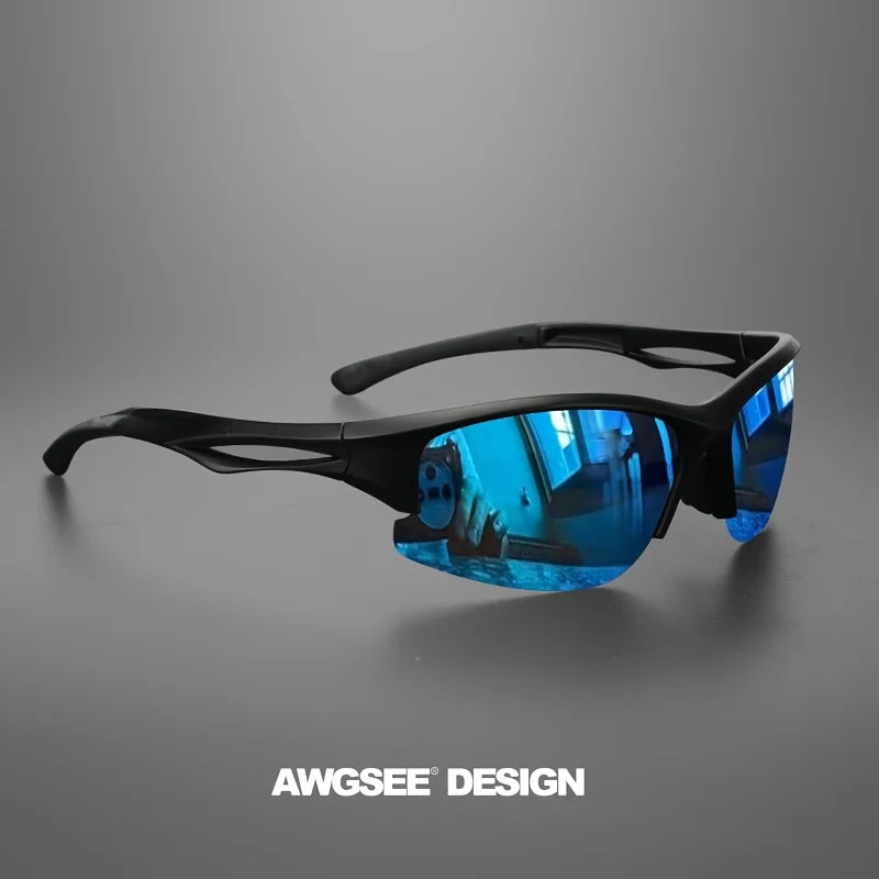 1PCS/3PCS polarized sports sunglasses half-frame men's and women's outdoor sturdy frame, suitable for running, fishing