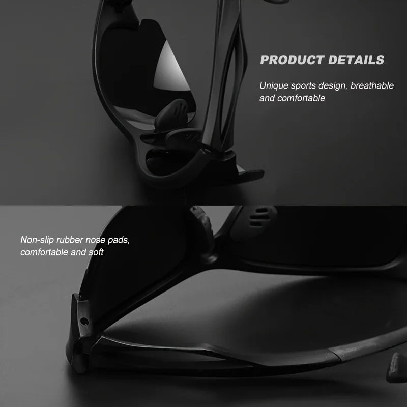 1PCS/3PCS polarized sports sunglasses half-frame men's and women's outdoor sturdy frame, suitable for running, fishing