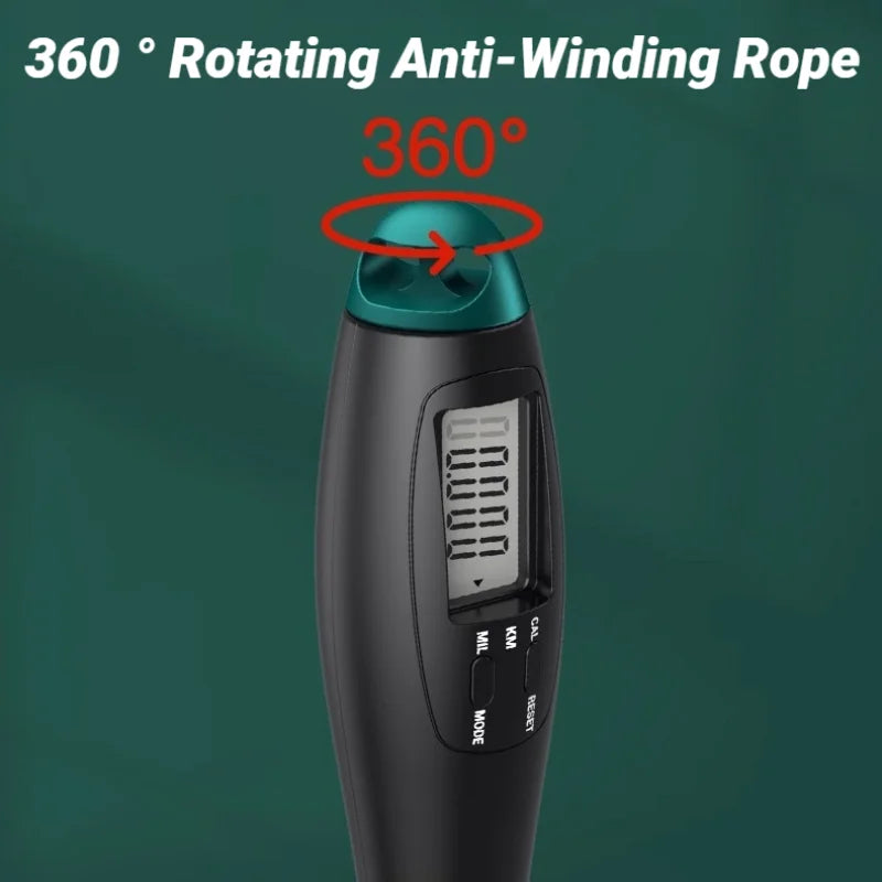 Counting Jump Rope Steel Skipping Exercise Adjustable Fitness Gym Training Home Equipment Sports Adult Student Exam