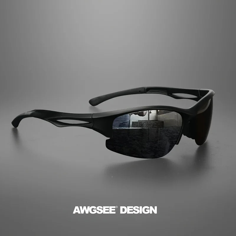 1PCS/3PCS polarized sports sunglasses half-frame men's and women's outdoor sturdy frame, suitable for running, fishing