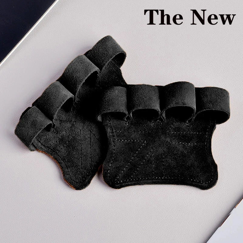 Fitness Four Fingers Gloves Breathable Anti-slip Shock Absorption Dumbbell Leather Weight Lifting Training Pal Men's And Women's