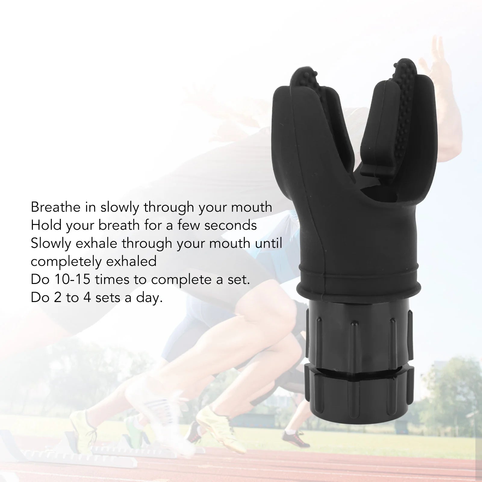 Breathing Trainer Lung Respirator Fitness Equipment Respiratory Silicone High Altitude Training Outdoor Expiratory Exercise